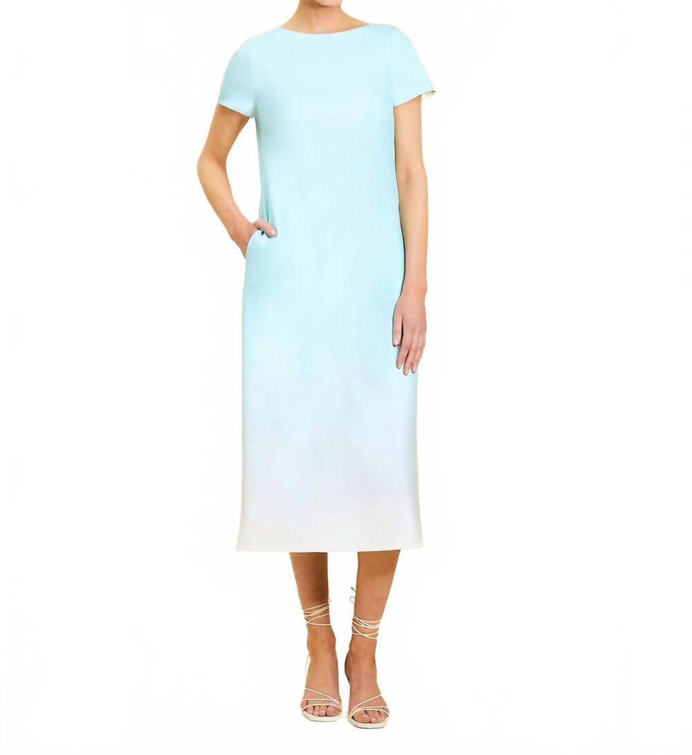 NEW MESTIZA NEW YORK adria convertible midi dress in marina breeze
